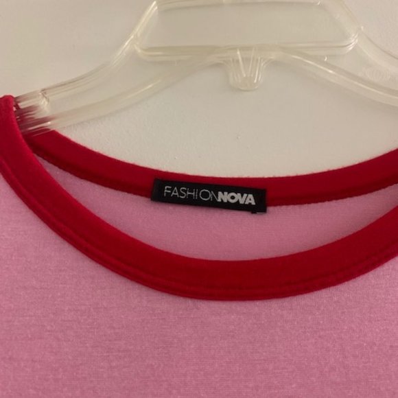 Angel and Devil Rhinestone Ringer Top - Picture 8 of 10